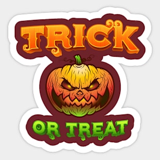 TRICK OR TREAT Sticker